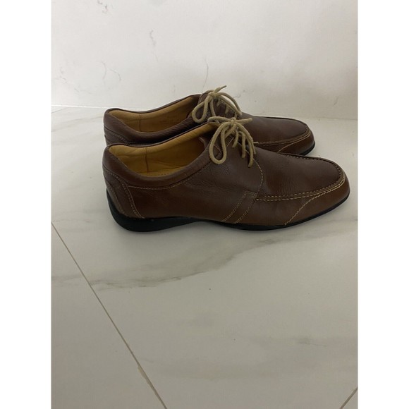 Sandro Moscoloni Brown Leather Lace Up Comfort & Soft Gel Oxford Shoes 9.5D main image 9